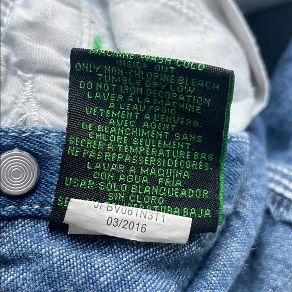 John Deere Kids Classic Blue Denim Overalls - Picture 5 of 7